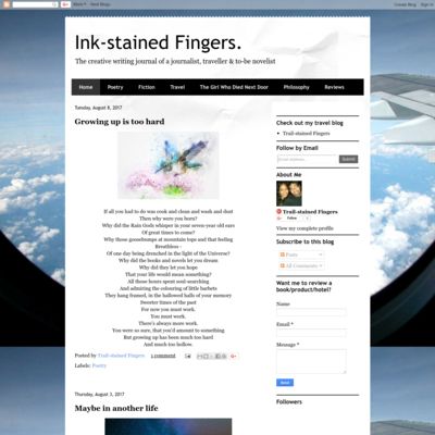 Ink-stained Fingers