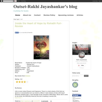 Outset-Rakhi Jayashankar's Blog