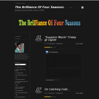 The Brilliance Of Four Seasons ~ poetry and prose since 1995