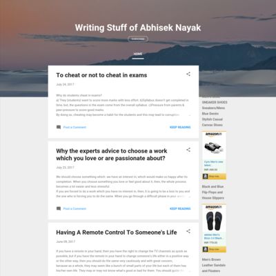 Writing Stuff of Abhisek Nayak