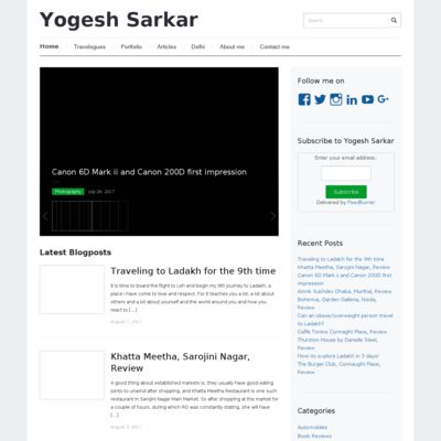 Yogesh Sarkar's Travel and Lifestyle Blog