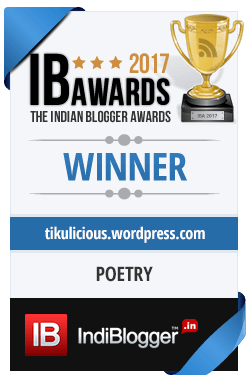 Winner of The Indian Blogger Awards 2017 - VOW Awards
