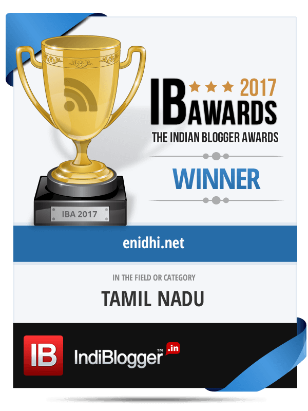 Winner of The Indian Blogger Awards 2017 - Regions